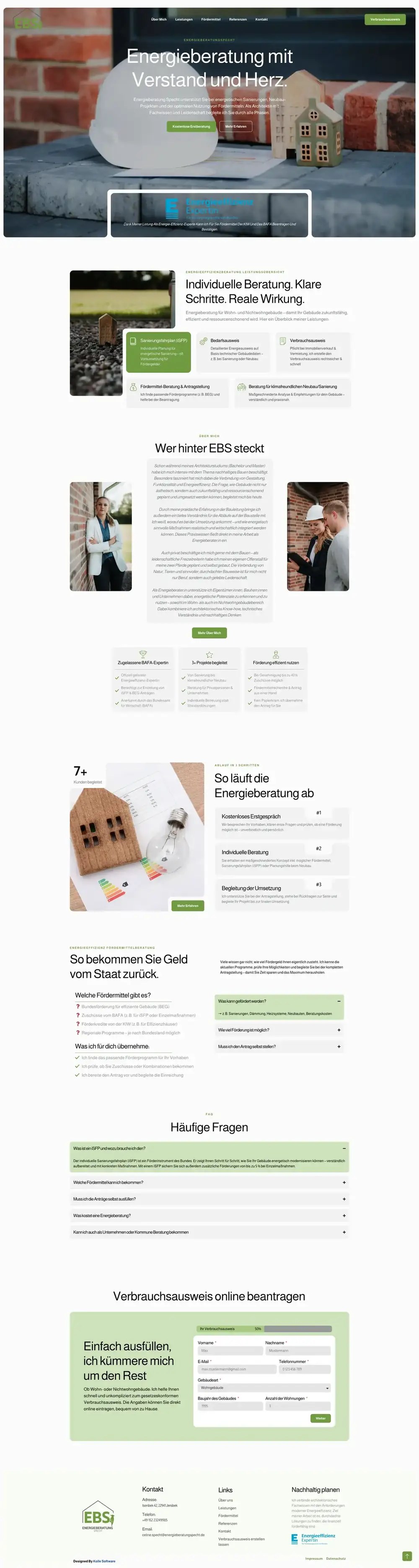 Energieberatung Specht (EBS) - Architektin & Energieberaterin zum klimafreundlichen Neubau...