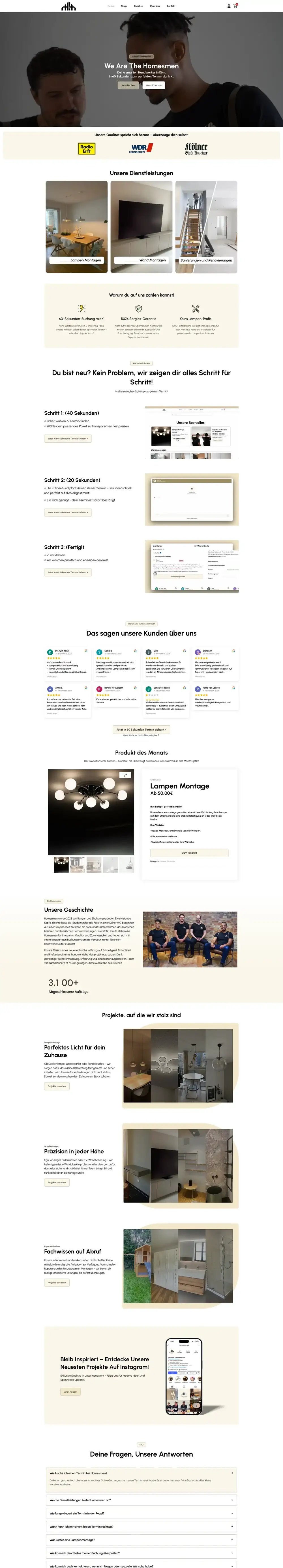 Homesmen – Handwerker in Köln - Montagen & Sanierungen in Köln/Düsseldorf…